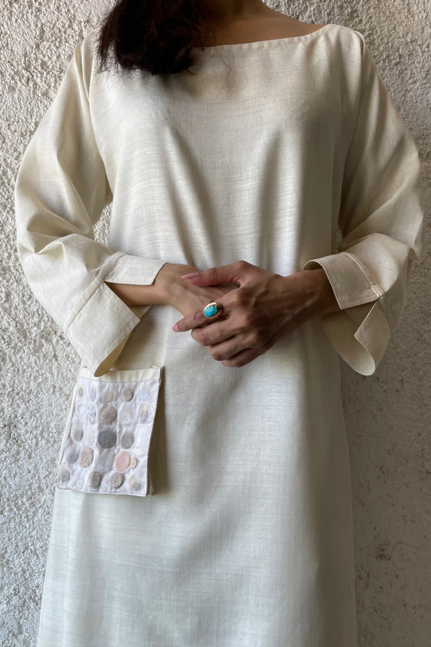 Button Pocket T Shift