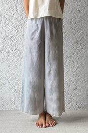 Crop Pajamas slate stripe