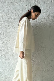 Pleated Crop Blouse