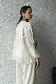 Pleated Crop Blouse