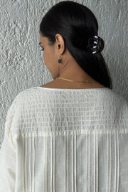Pleated Crop Blouse