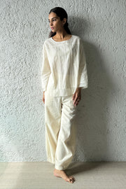 Pleated Crop Blouse