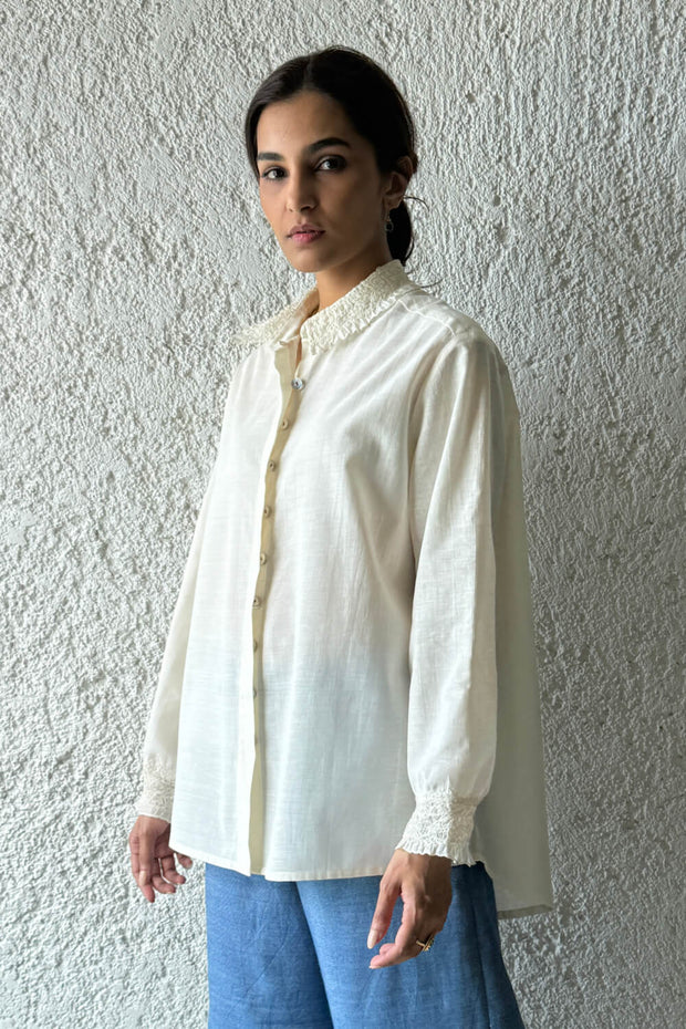 Scrunchy Collar Shirt