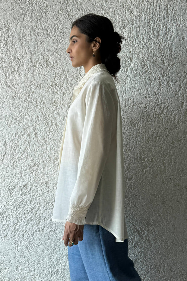 Scrunchy Collar Shirt