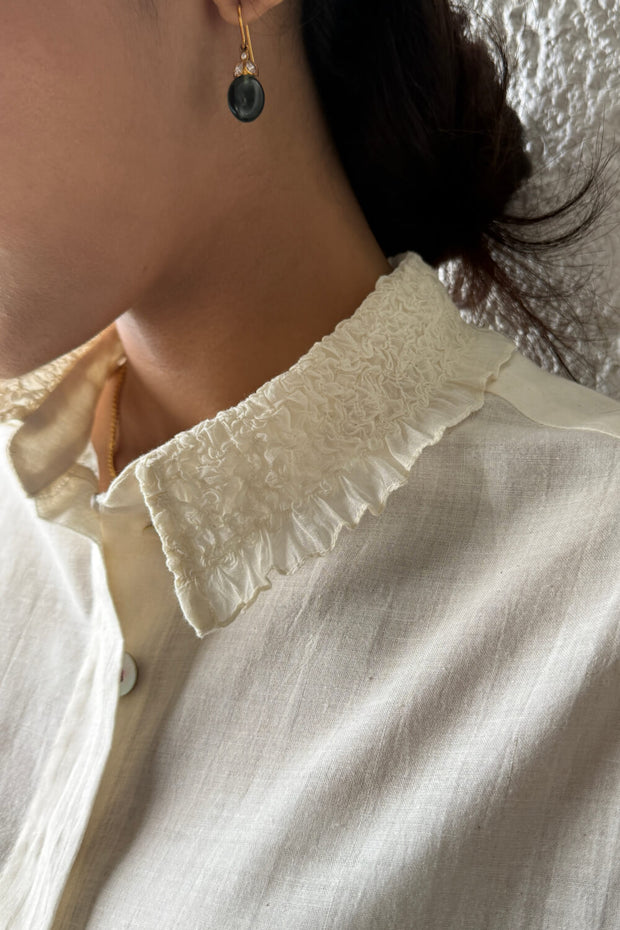 Scrunchy Collar Shirt