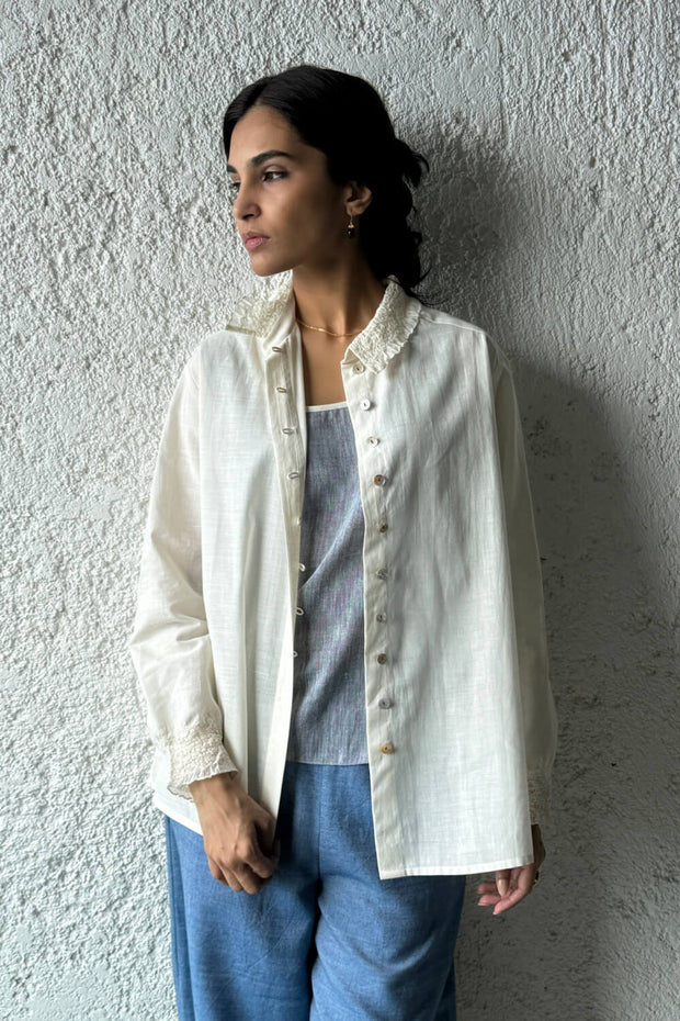 Scrunchy Collar Shirt