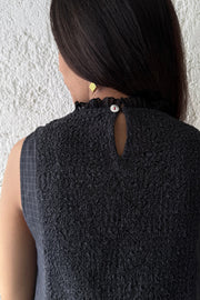 Scrunchy Smock Dress charcoal