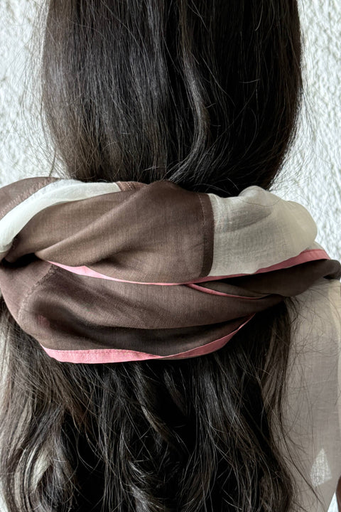 Sheer Patchwork Scarf