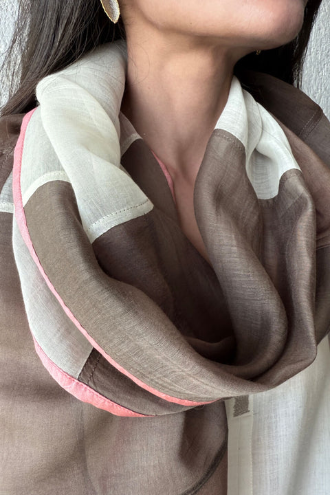 Sheer Patchwork Scarf