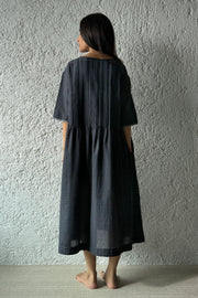 Smock Waif Dress charcoal