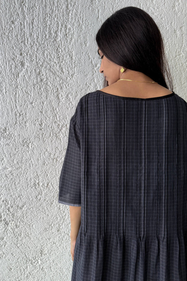 Smock Waif Dress charcoal