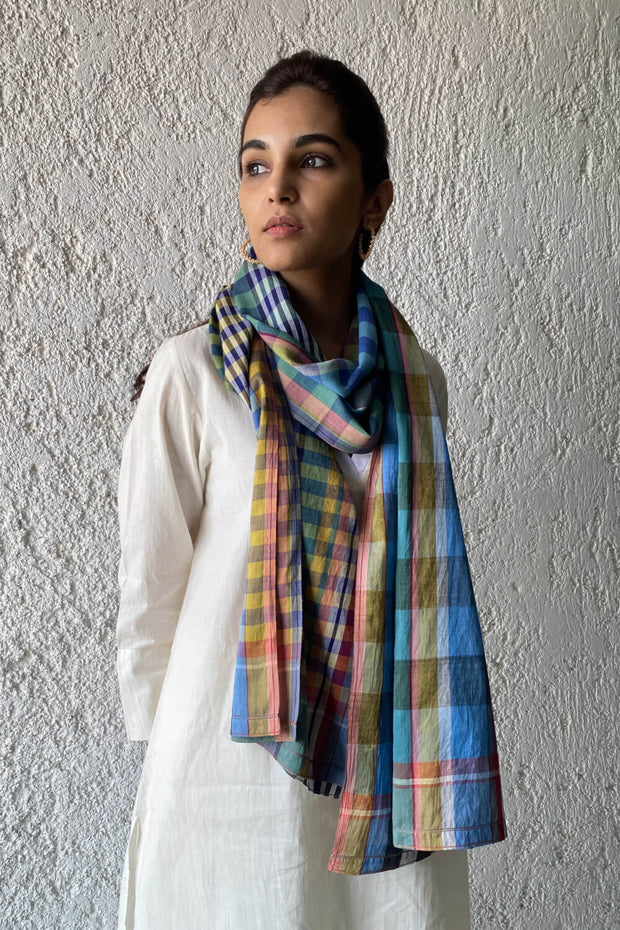 Summertide Check Scarf