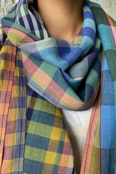 Summertide Check Scarf