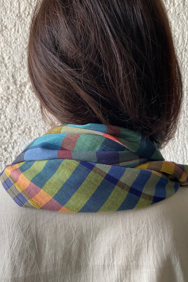 Summertide Check Scarf