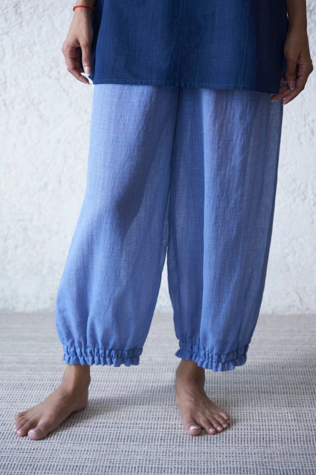 Gathered Ruffle Pajama ~ french blue